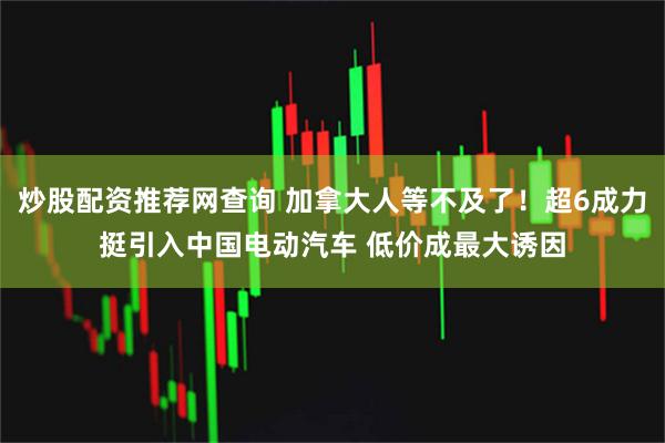 炒股配资推荐网查询 加拿大人等不及了！超6成力挺引入中国电动汽车 低价成最大诱因